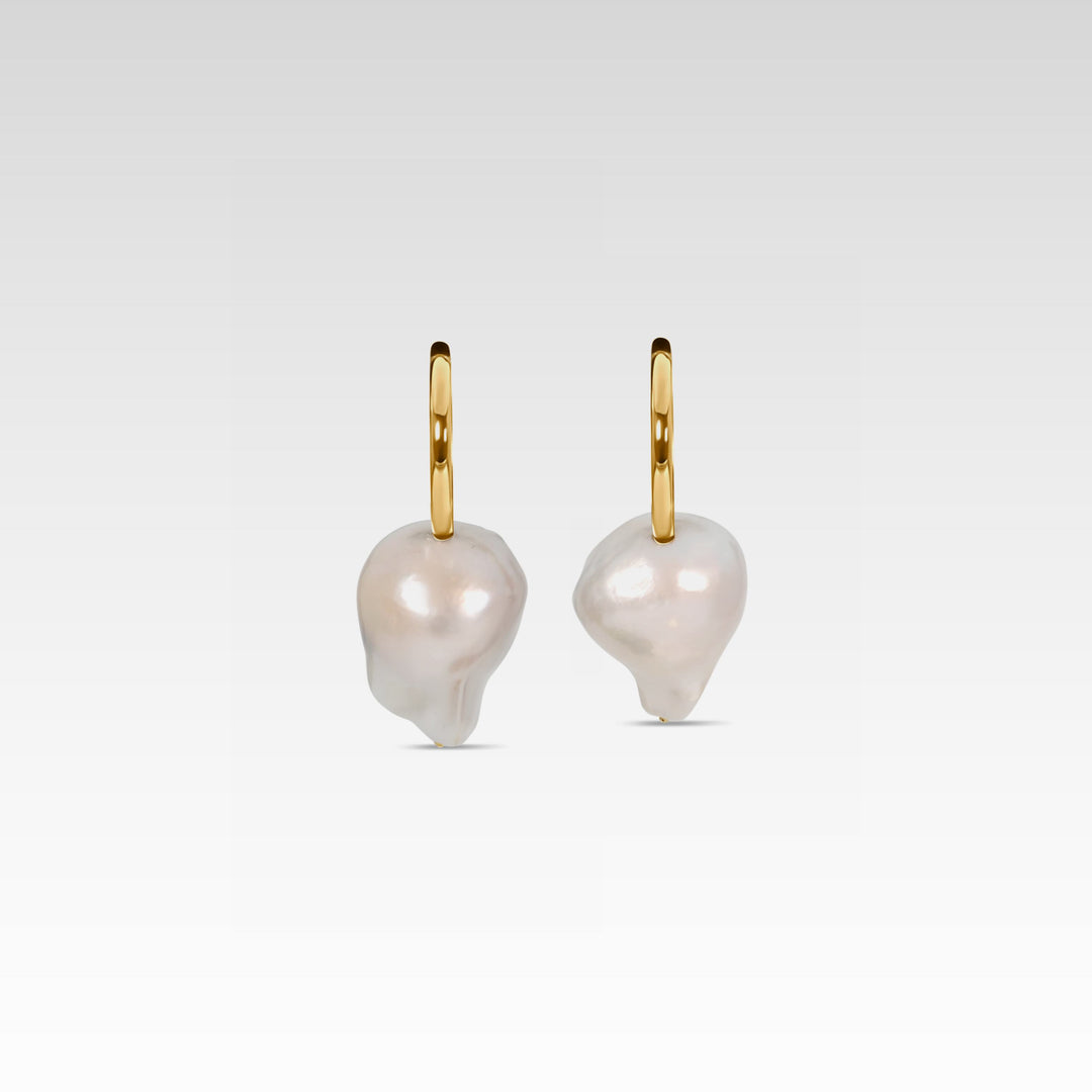 Baroque Spear Earrings 18K