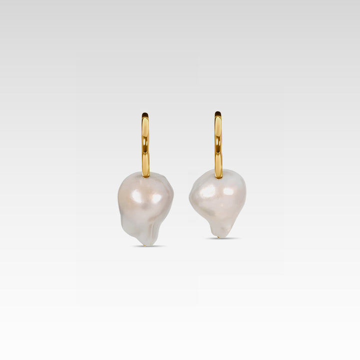 Baroque Spear Earrings 18K