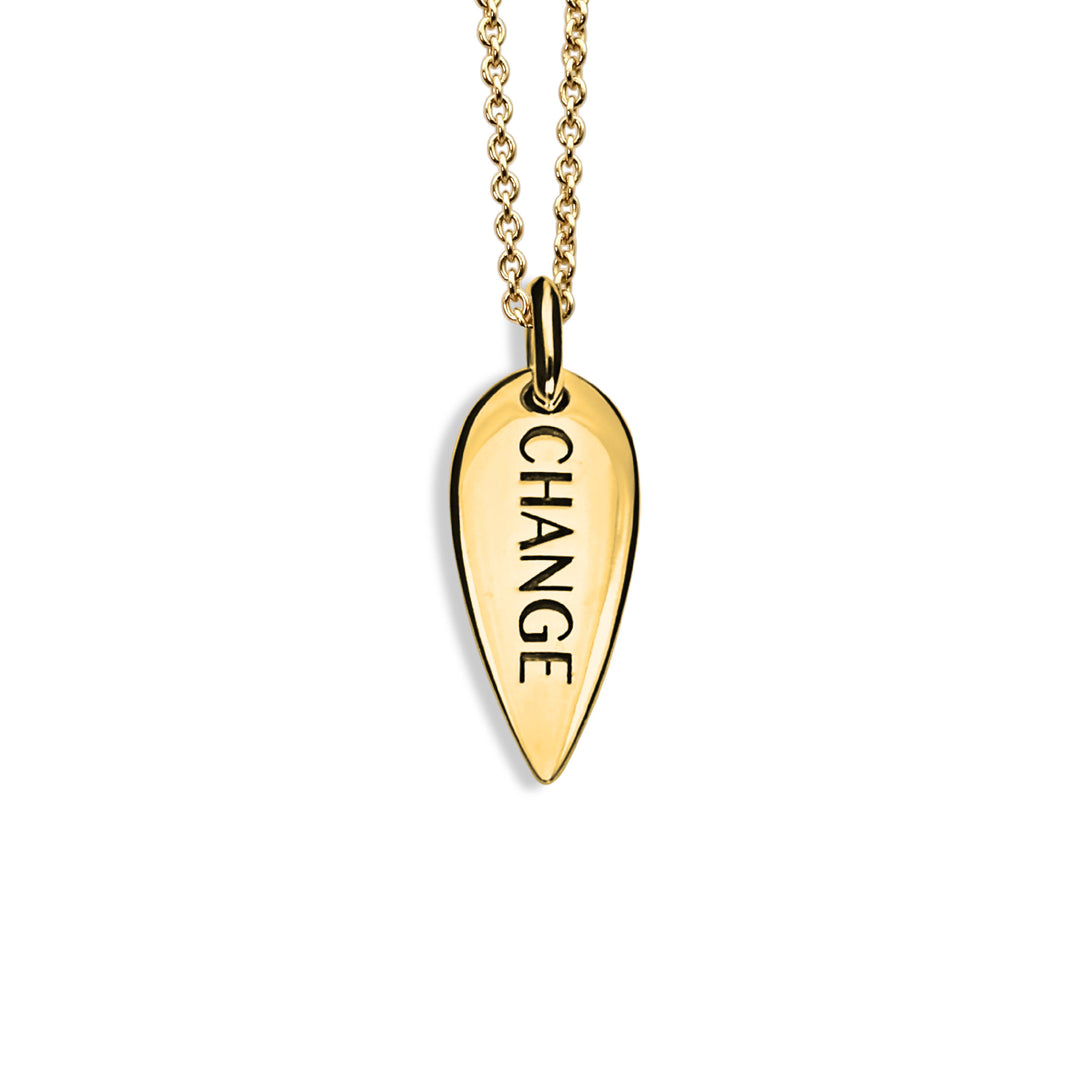 Medium Seeker Seed Pendant 18K Plated
