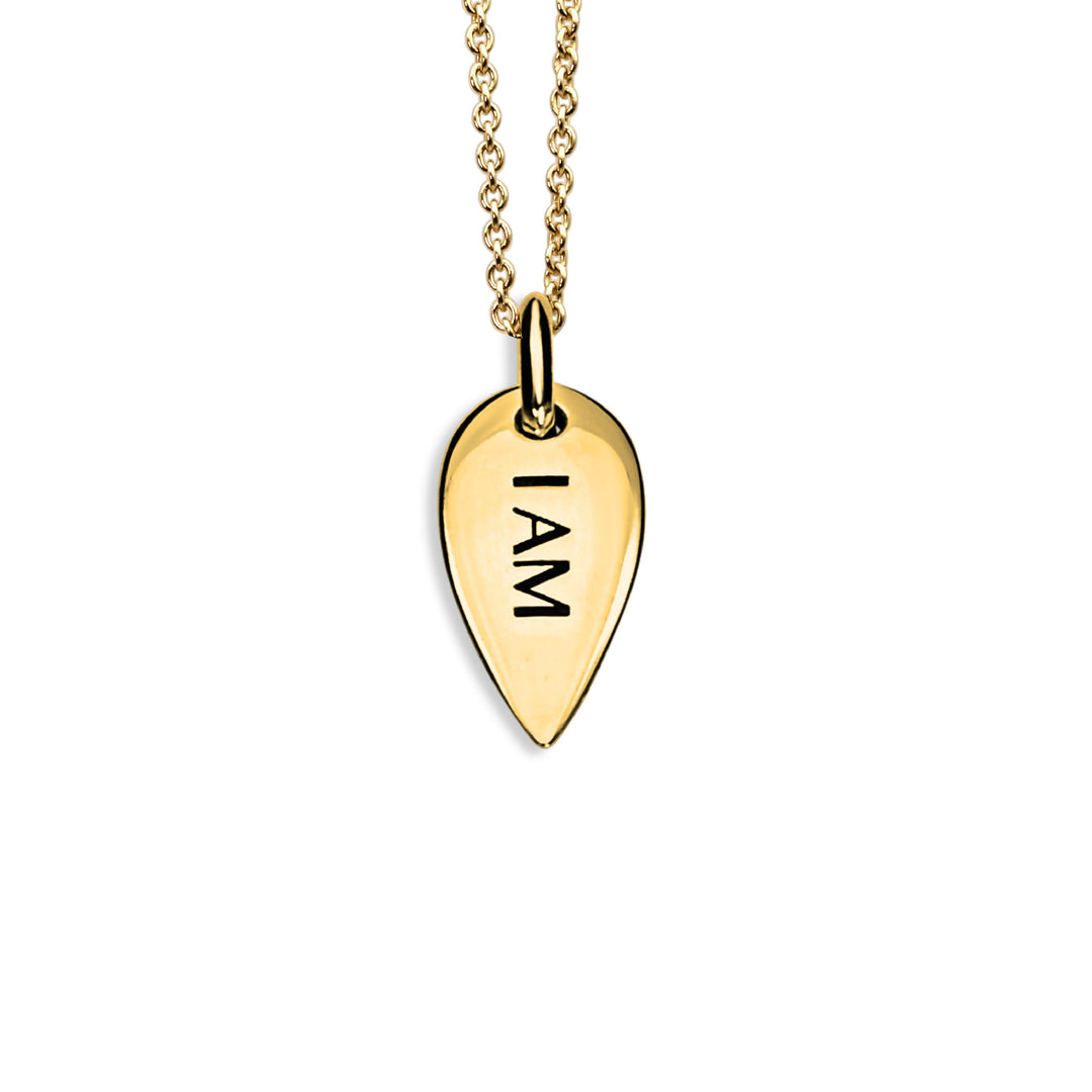 Small Seeker Seed Pendant 18K Plated