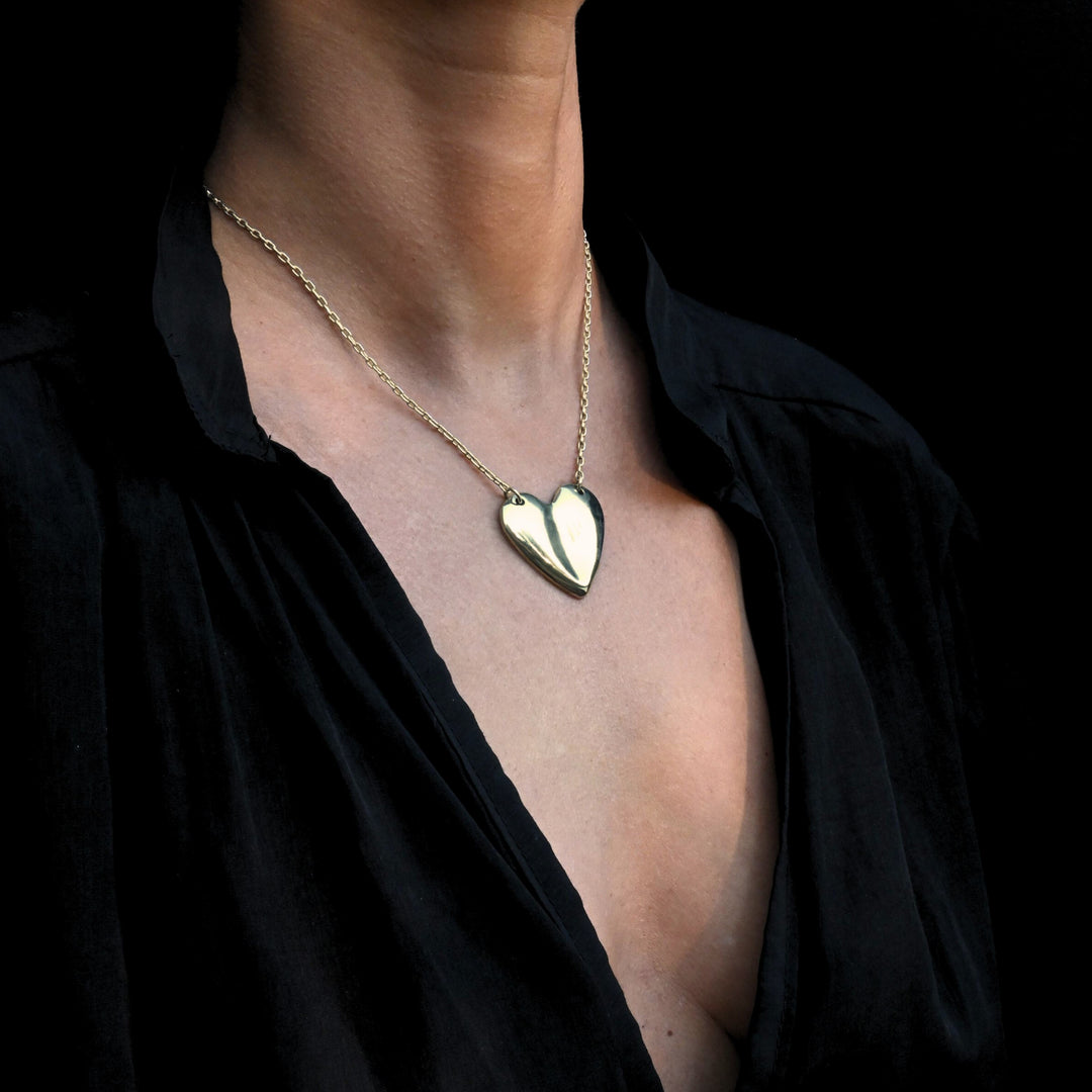 Small Love Pendant Necklace 18K Plated