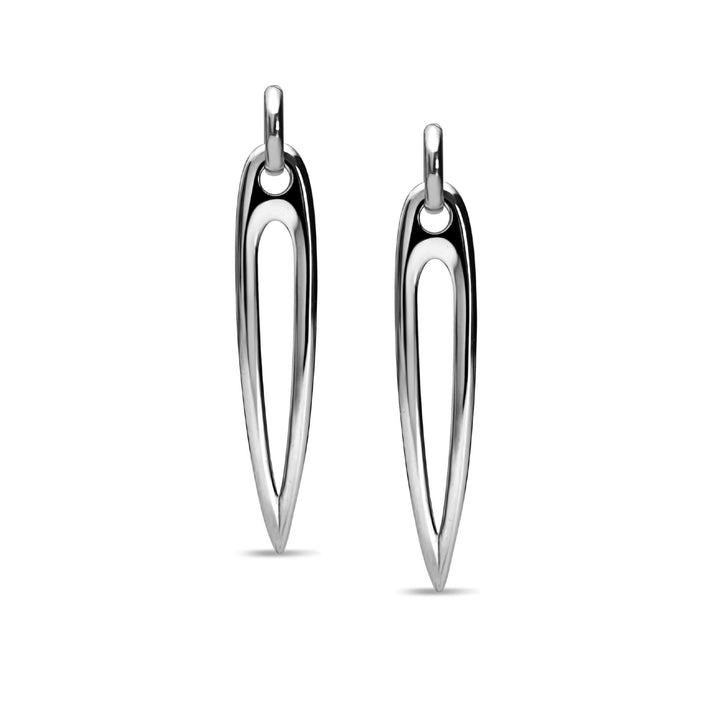 Large Seeker Earrings Silver