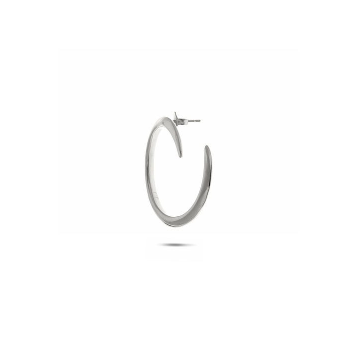 Split Frontal Medium Hoop Earrings