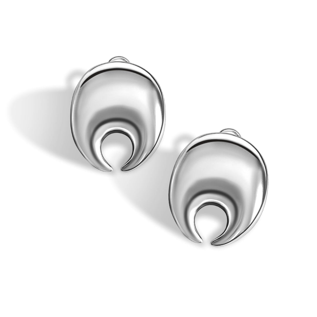 Large Pincher Button Earrings