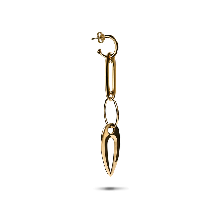 Totem Pendant Earring in 18K Gold