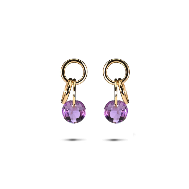 Mini Charmer Earrings in 18K Gold