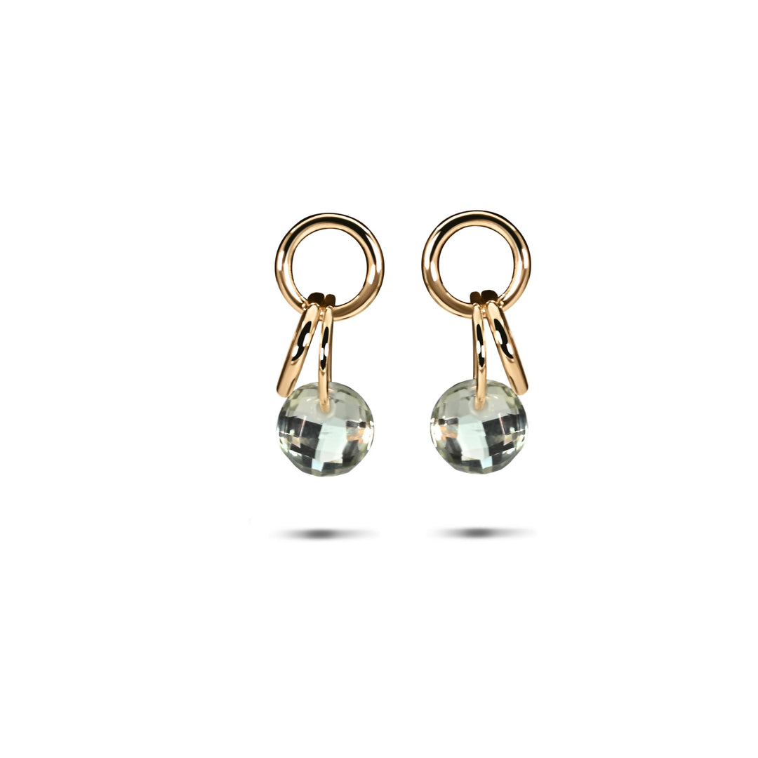 Mini Charmer Earrings in 18K Gold