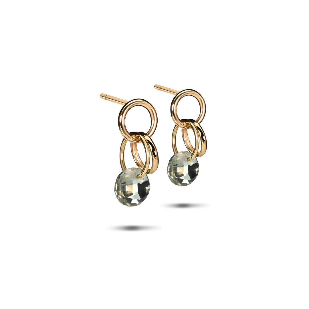 Mini Charmer Earrings in 18K Gold