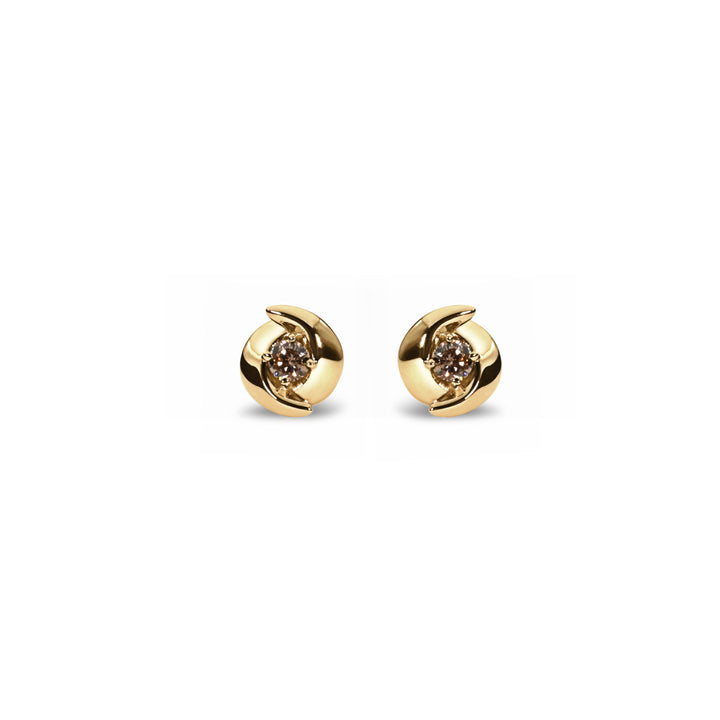 Vortex Desert Diamond Stud Earrings
