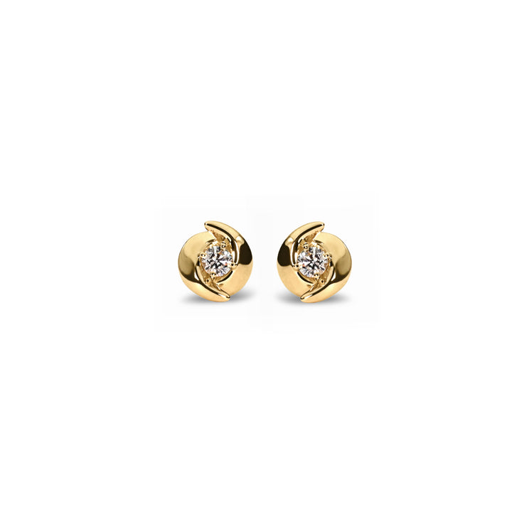 Vortex Diamond Stud Earrings