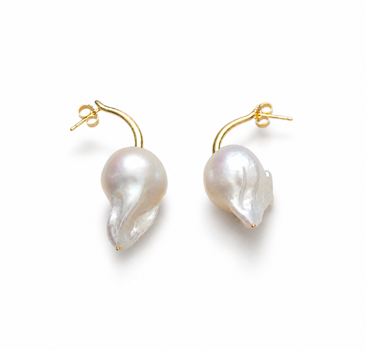 Baroque Spear Earrings 18K