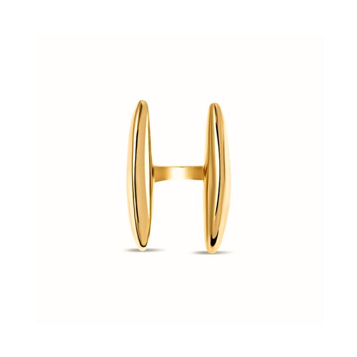 Crevice Ring Gold Bronze