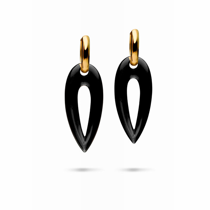Smokey Topaz M Seeker Earrings 18K