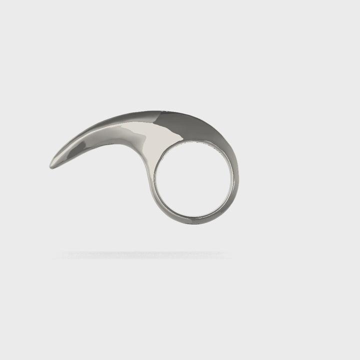 Medium Slice Ring Silver
