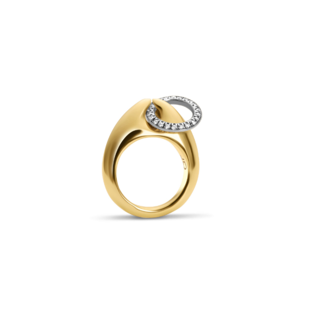 Horus Mini Diamond Pincher Ring 18k