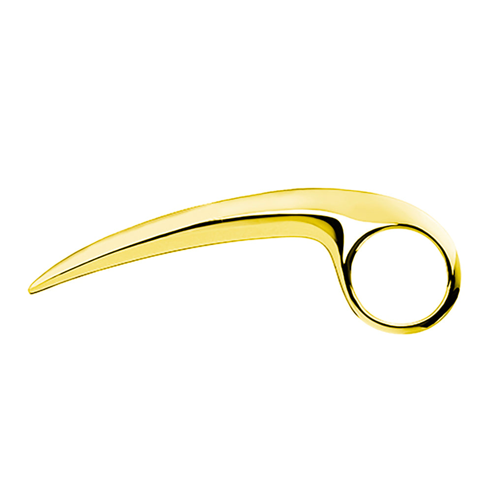 XXLarge Slice Ring Gold Bronze